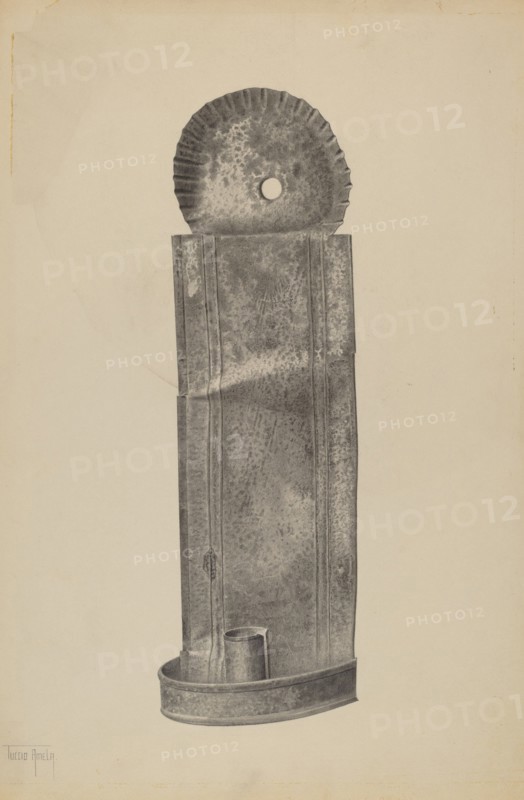Candle Sconce, c. 1940. Creator: Amelia Tuccio.