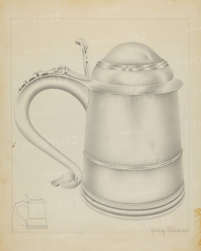 Silver Tankard, 1937. Creator: Amelia Tuccio.