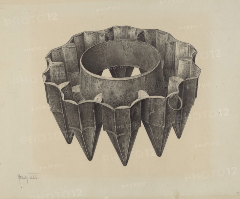 Cake Mold, c. 1941. Creator: Amelia Tuccio.