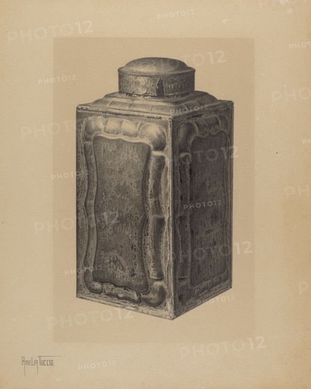 Tea Caddy, c. 1941. Creator: Amelia Tuccio.