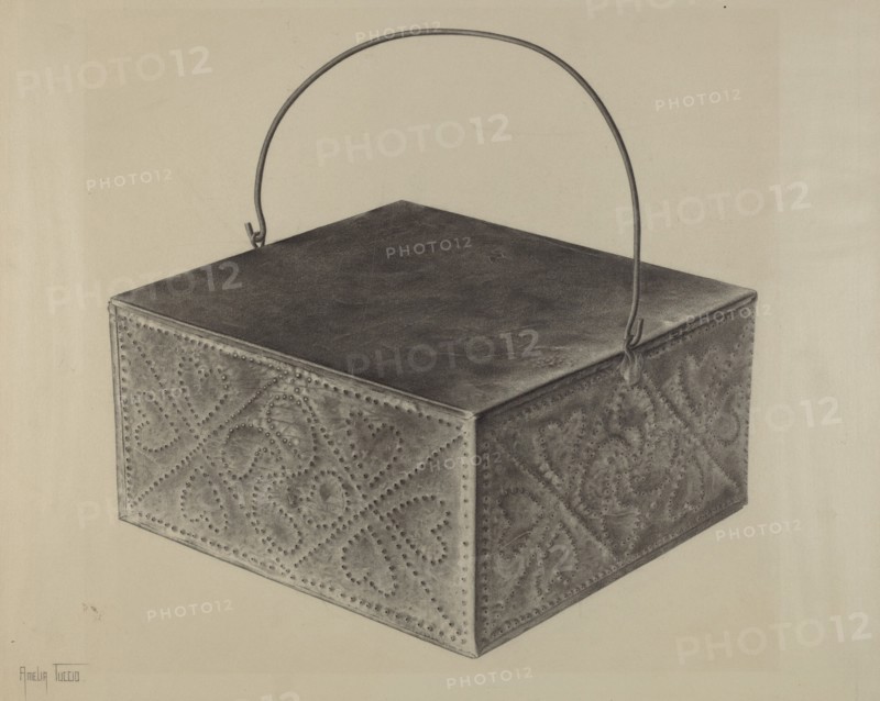 Pa. German Foot Warmer, 1935/1942. Creator: Amelia Tuccio.