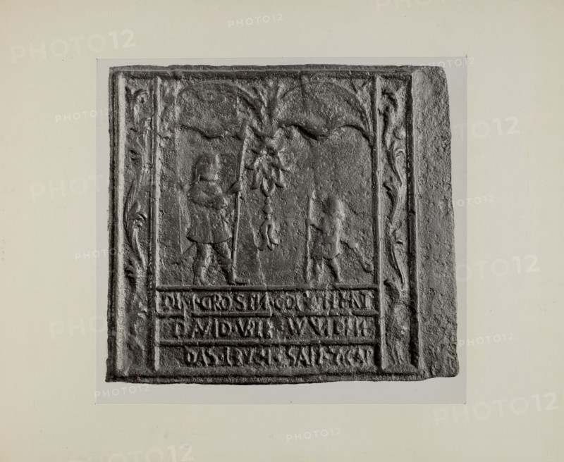 Pa. German Stove Plate, c. 1942. Creator: Charles Von Urban.