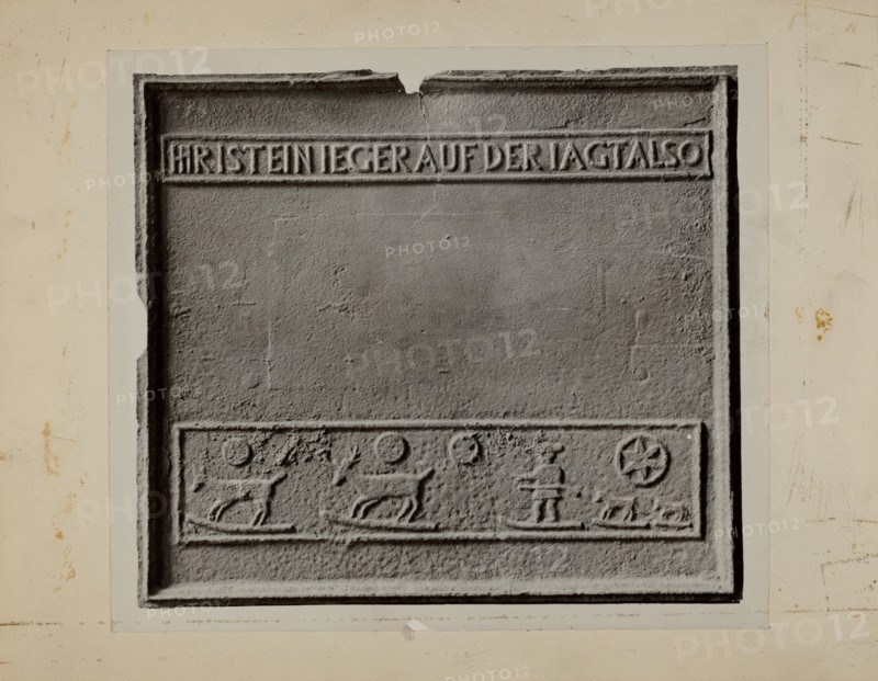 Pa. German Stove Plate, c. 1936. Creator: Charles Von Urban.