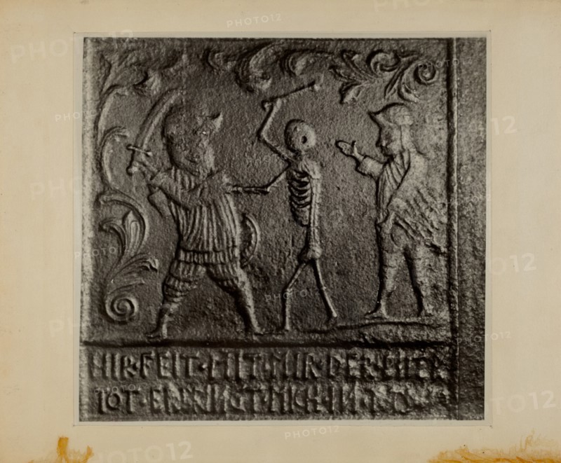 Pa. German Stove Plate, c. 1937. Creator: Charles Von Urban.