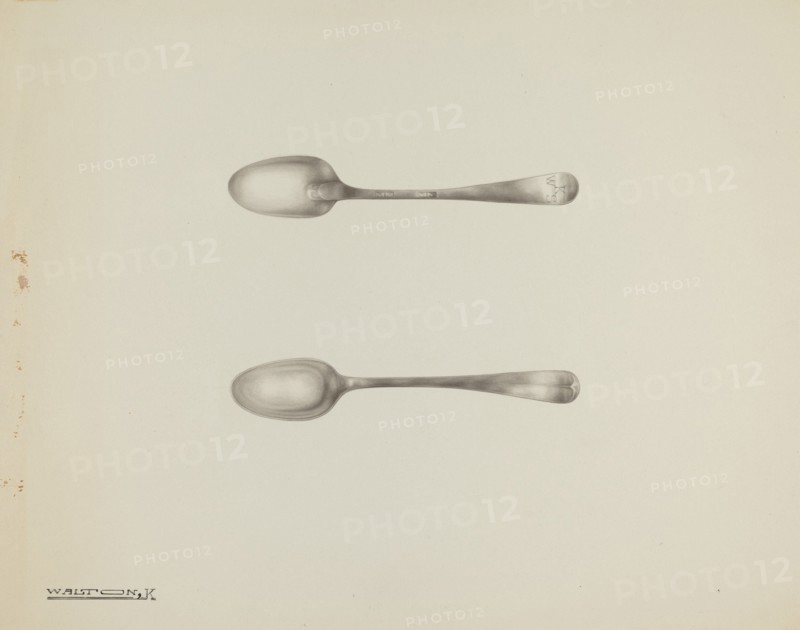 Silver Demi-tasse Spoon, c. 1938. Creator: Kalamian Walton.