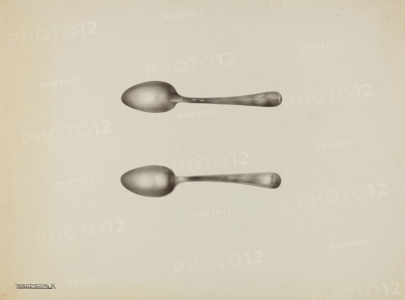 Silver Spoon, c. 1938. Creator: Kalamian Walton.