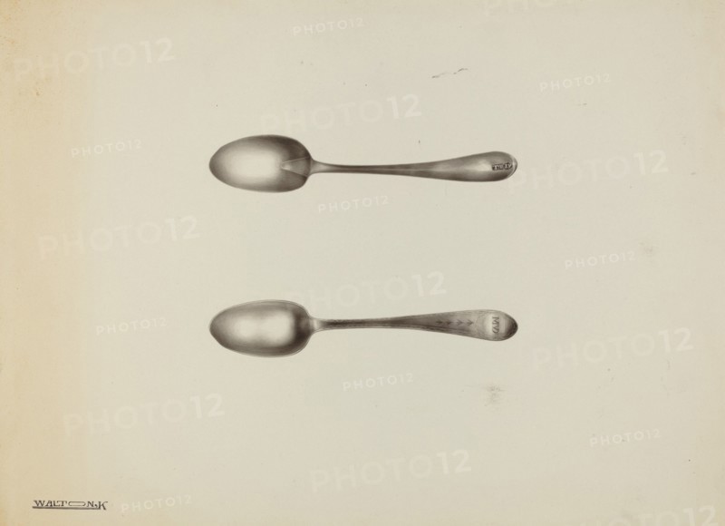 Silver Teaspoon, c. 1938. Creator: Kalamian Walton.