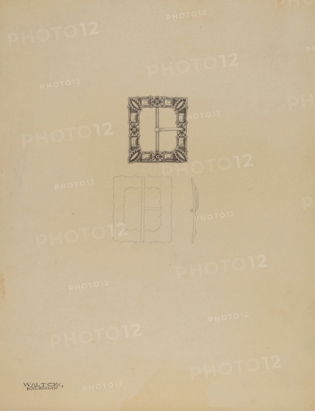Lady's Shoe Buckle, c. 1937. Creator: Kalamian Walton.