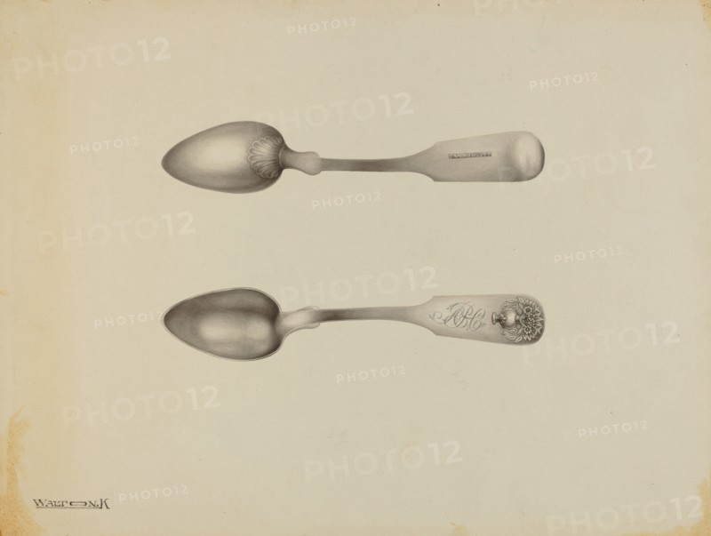 Silver Spoon, c. 1938. Creator: Kalamian Walton.