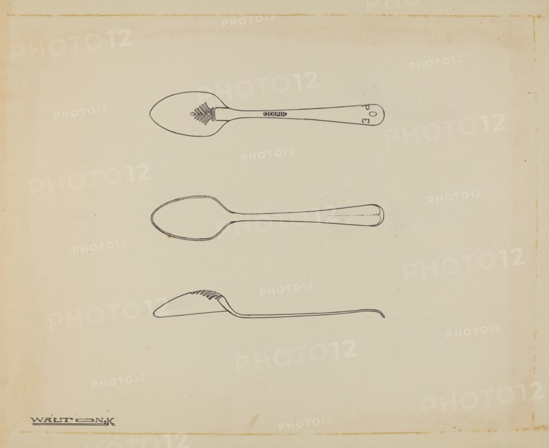 Silver Teaspoon, c. 1939. Creator: Kalamian Walton.