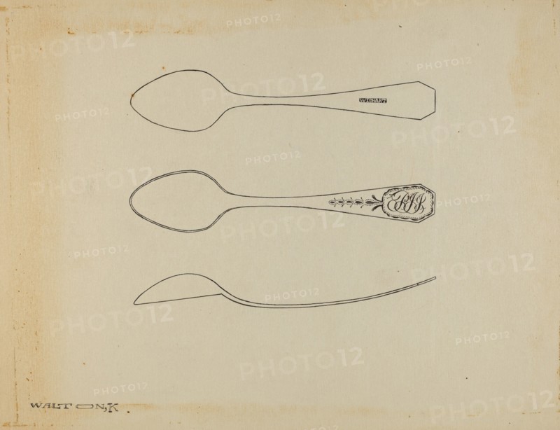 Silver Spoon, c. 1938. Creator: Kalamian Walton.