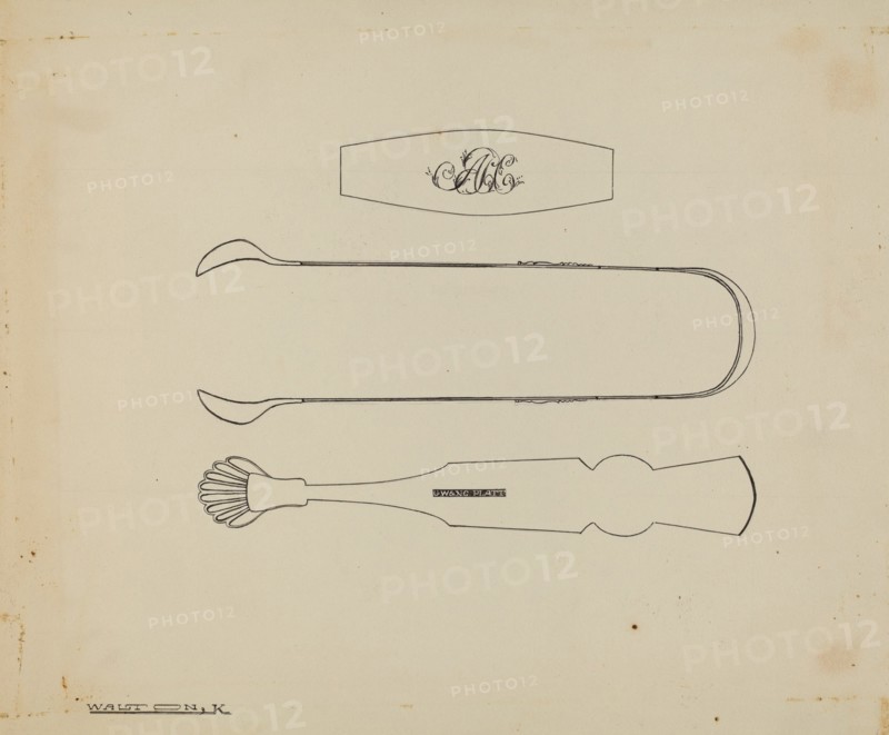 Silver Sugar Tongs, c. 1939. Creator: Kalamian Walton.