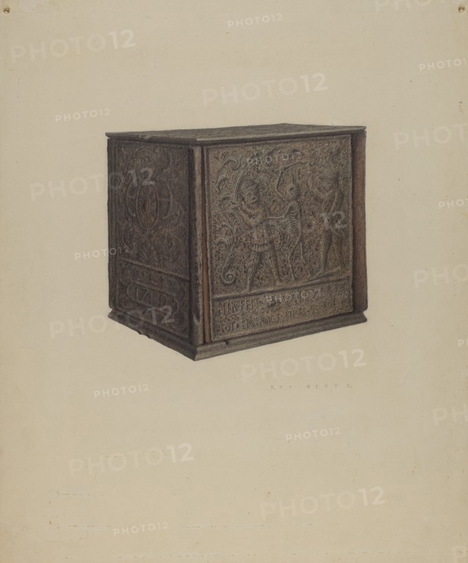 Jamb Stove, c. 1938. Creator: Roy Weber.
