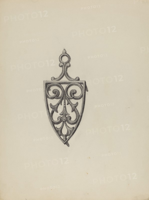 Iron Stand, c. 1938. Creator: Roy Weber.