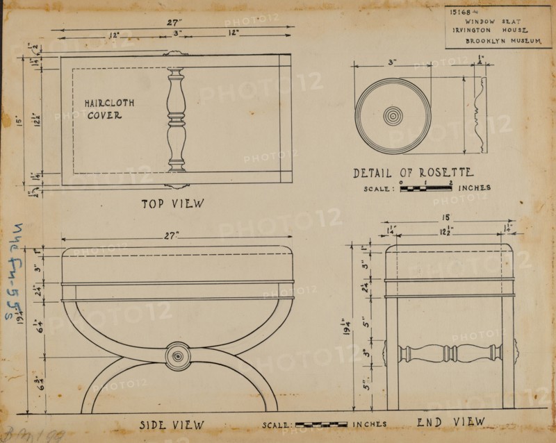 Stool, c. 1937. Creator: Frank Wenger.
