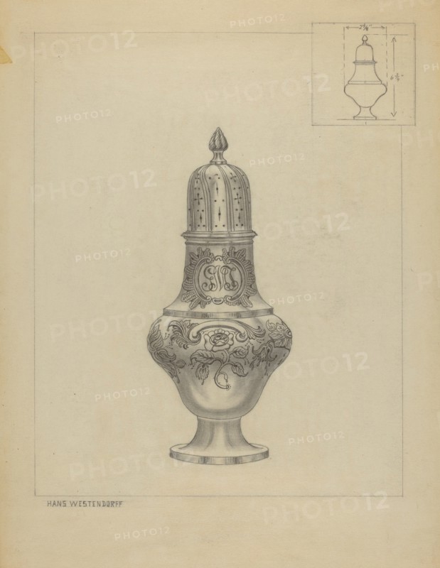 Silver Caster, c. 1936. Creator: Hans Westendorff.