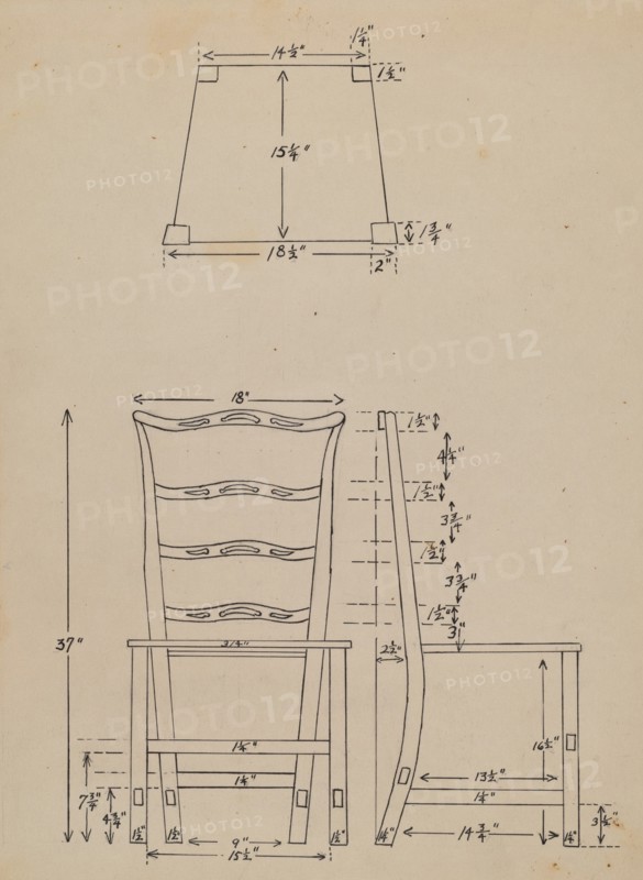 Side Chair, 1936. Creator: Hans Westendorff.