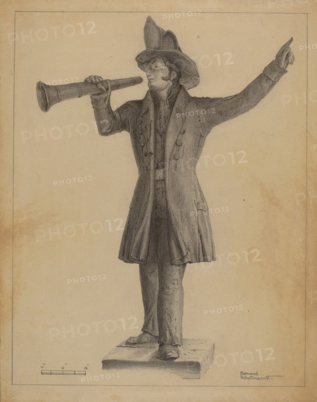 Wooden Figure, 1935/1942. Creator: Bernard Westmacott.