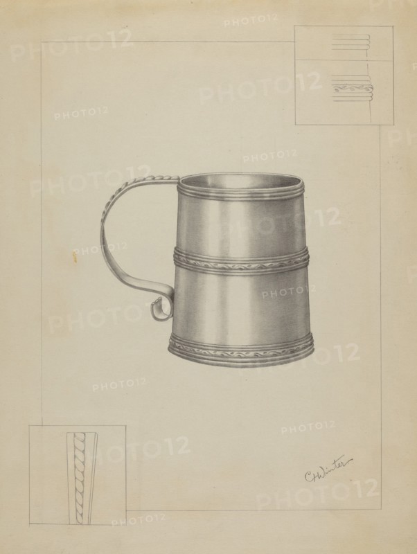 Silver Mug, 1935/1942. Creator: Charlotte Winter.