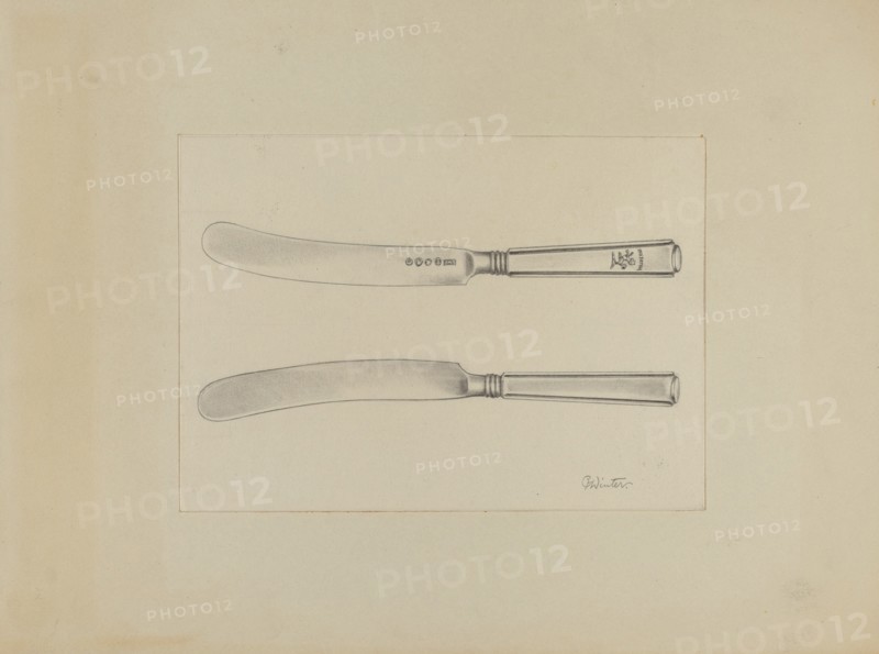 Silver Knife, c. 1936. Creator: Charlotte Winter.