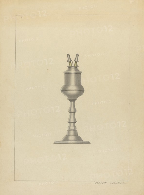 Lamp, c. 1936. Creator: Joseph Wolins.