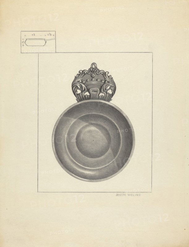 Porringer, c. 1939. Creator: Joseph Wolins.
