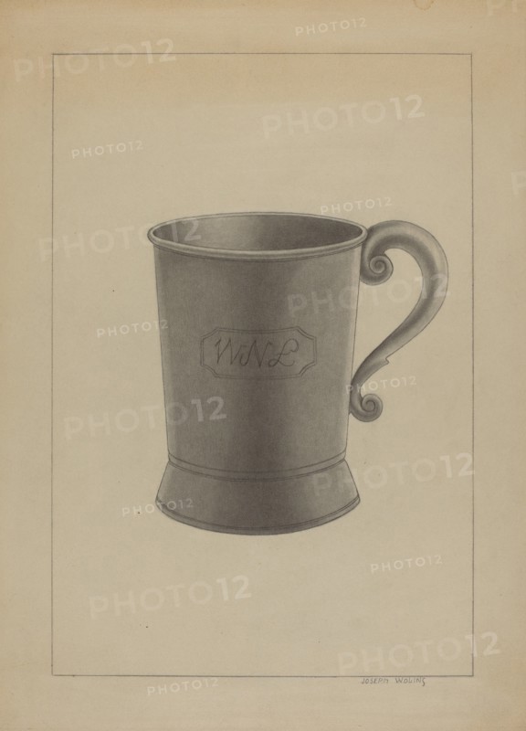 Britannia Mug, c. 1936. Creator: Joseph Wolins.