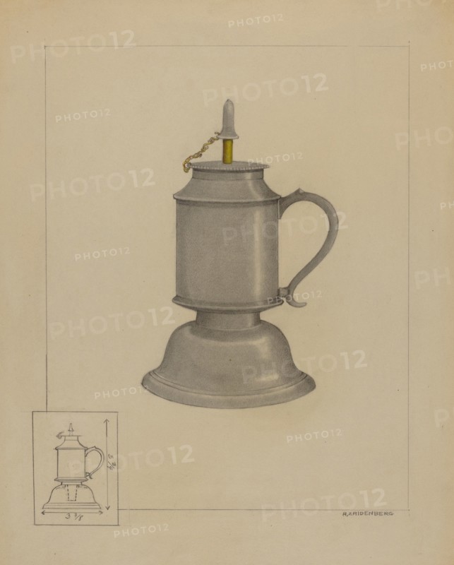 Petticoat Lamp, c. 1936. Creator: A. Zaidenberg.