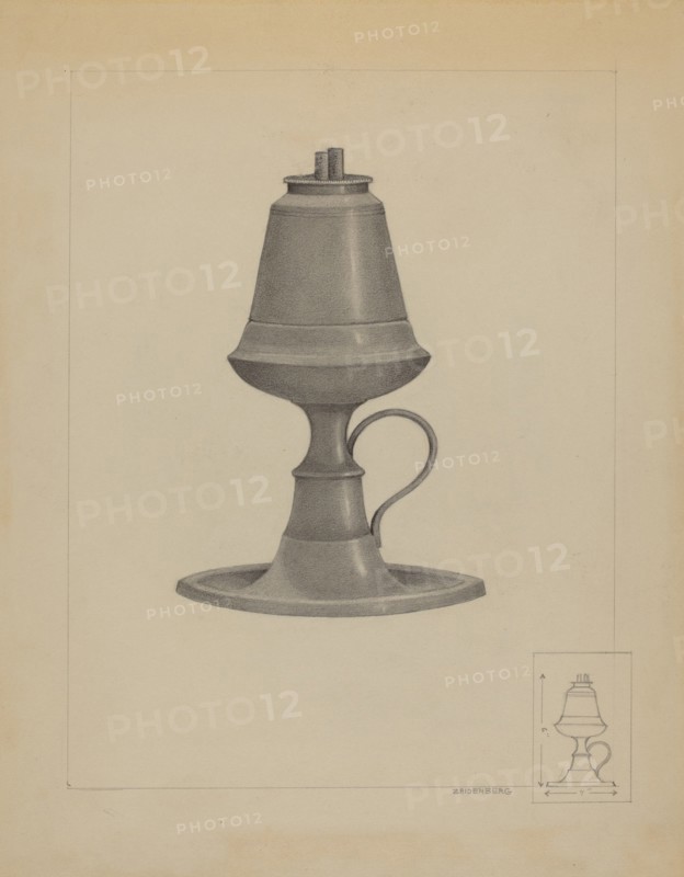 Lamp, c. 1936. Creator: A. Zaidenberg.