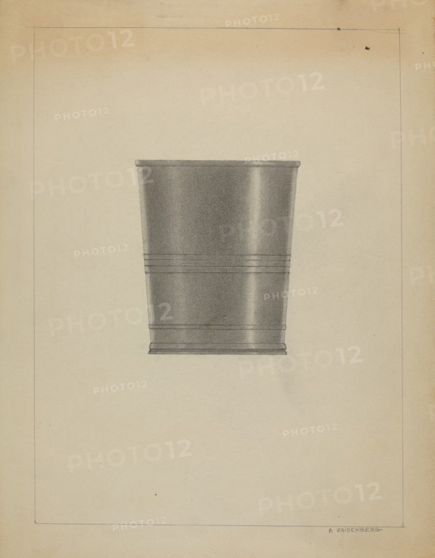 Pewter Beaker, c. 1936. Creator: A. Zaidenberg.