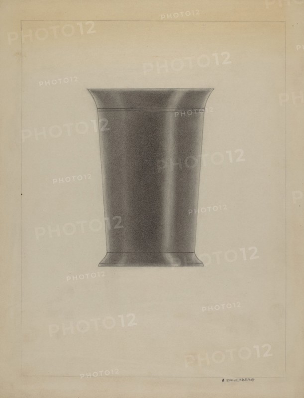 Pewter Beaker, c. 1936. Creator: A. Zaidenberg.
