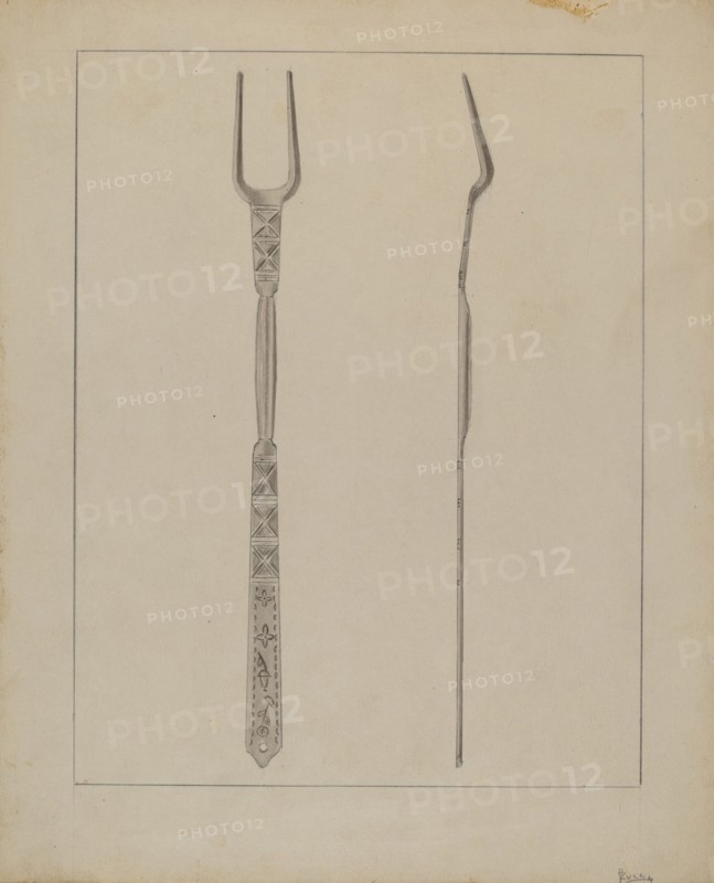 Fork, c. 1936. Creator: Anthony Zuccarello.