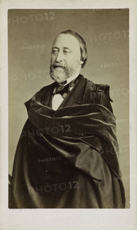 Portrait of the flautist and composer Louis Dorus (1812-1896), c. 1875. Creator: Franck (François Gobinet de Villechole) (1816-1906).