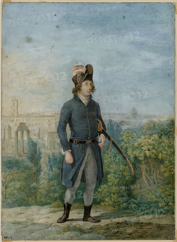 Jean-Étienne Championnet (1762-1800) in Rome . Creator: Muller, Charles François (1789-1855).