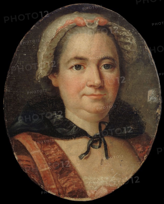 Portrait of the novelist Françoise de Graffigny (1695-1758). Creator: Anonymous.