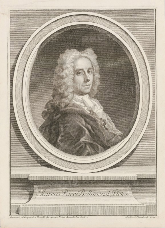 Portrait of the painter Marco Ricci (1676-1730), 1724. Creator: Carriera, Rosalba Giovanna (1657-1757).