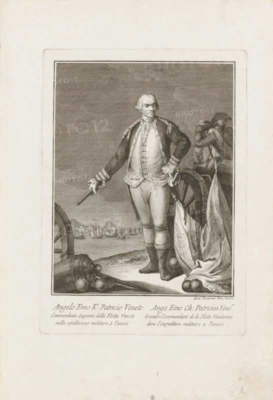 Portrait of the Venetian admiral Angelo Emo (1731-1792), 1783. Creator: Viero, Teodoro (1740-1819).