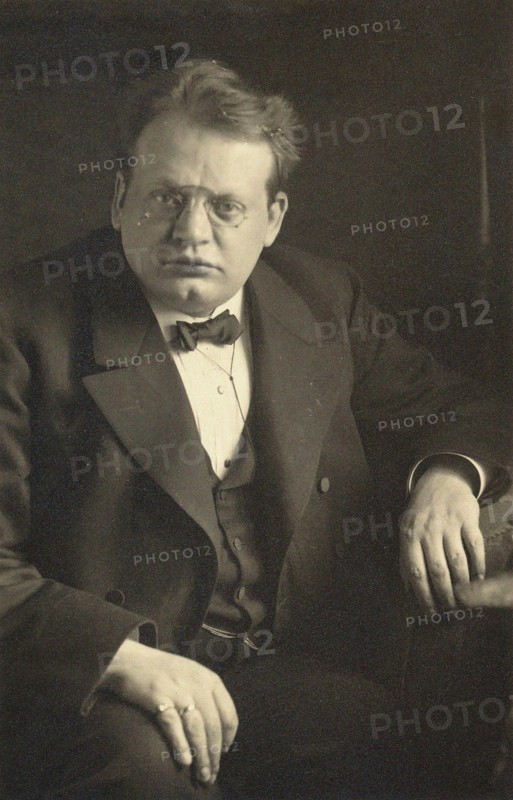 Portrait of the composer and organist Max Reger (1873-1916), c. 1910. Creator: Anonymous.