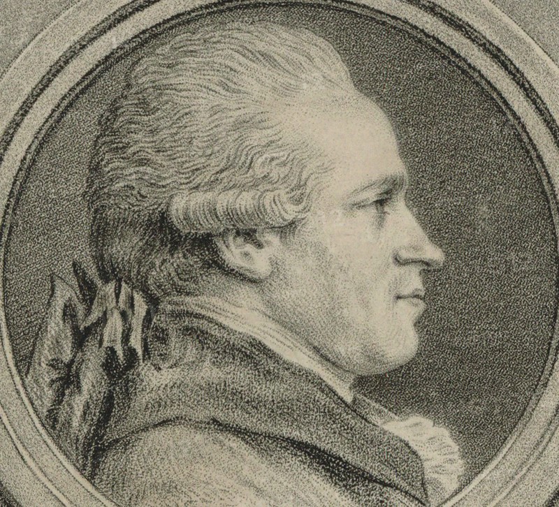 Portrait of the cellist and composer Jean-Louis Duport (1749-1819), 1785. Creator: Cochin, Charles-Nicolas, the Younger (1715-1790).