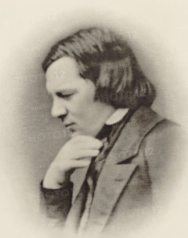 Portrait of the Composer Robert Schumann (1810-1856). Creator: Photo studio J. Ganz, Bruxelles  .