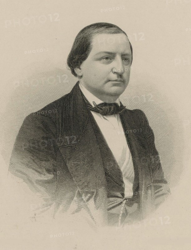 Portrait of the composer Franz Abt (1819-1885), 1870. Creator: Weger, August (1823-1892).