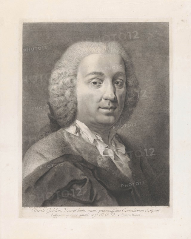 Carlo Goldoni (1707-1793). Creator: Pitteri, Marco (1702-1786).