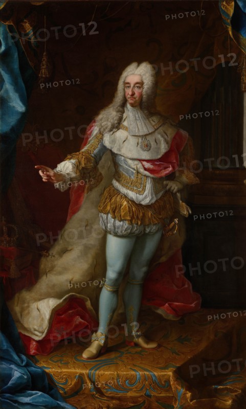 Portrait of Victor Amadeus II (1666-1732), King of Sardinia and Duke of Savoy, 1728. Creator: Mijtens (Meytens), Martin van, the Younger (1695-1770).