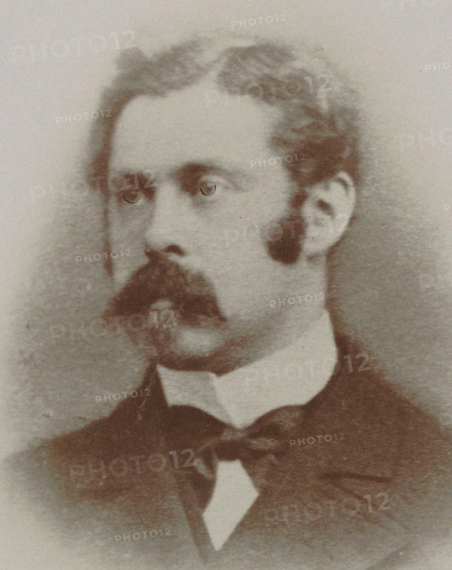 Portrait of the composer Alexis de Castillon (1838-1873), c. 1870. Creator: Photo studio Émile Tourtin.