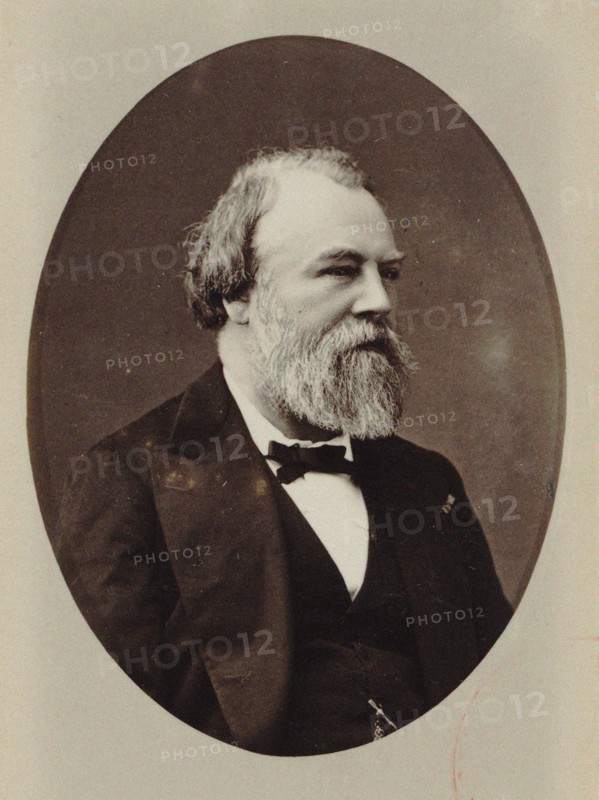 Portrait of the violinist and composer Édouard Deldevez (1817-1897), 1870. Creator: Disdéri, André Adolphe-Eugène (1819-1889).