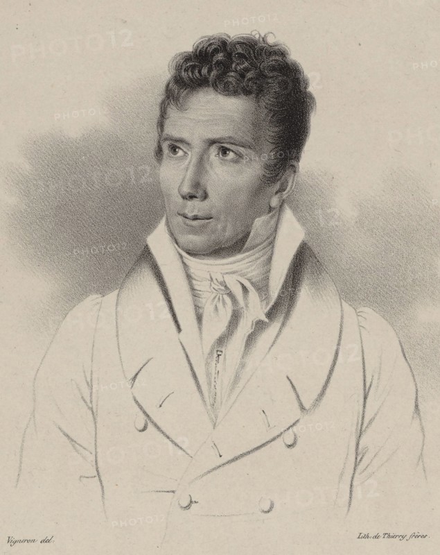 Portrait of the composer Pierre Desvignes (1764-1827), 1830. Creator: Vigneron, Pierre Roch (1789-1872).