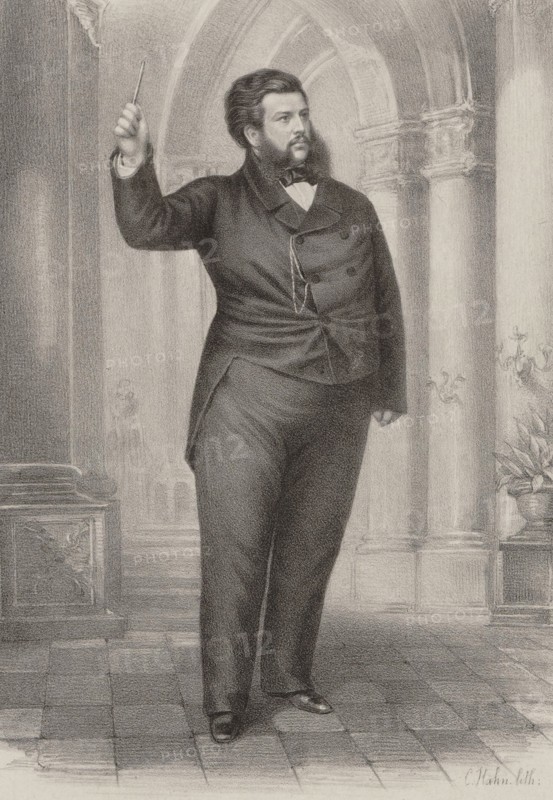 Portrait of the Composer Prince Juri Nikolayevich Golitsyn (1823-1872). Creator: Hahn, Christian Georg (active Second Half of the 19th cen.).