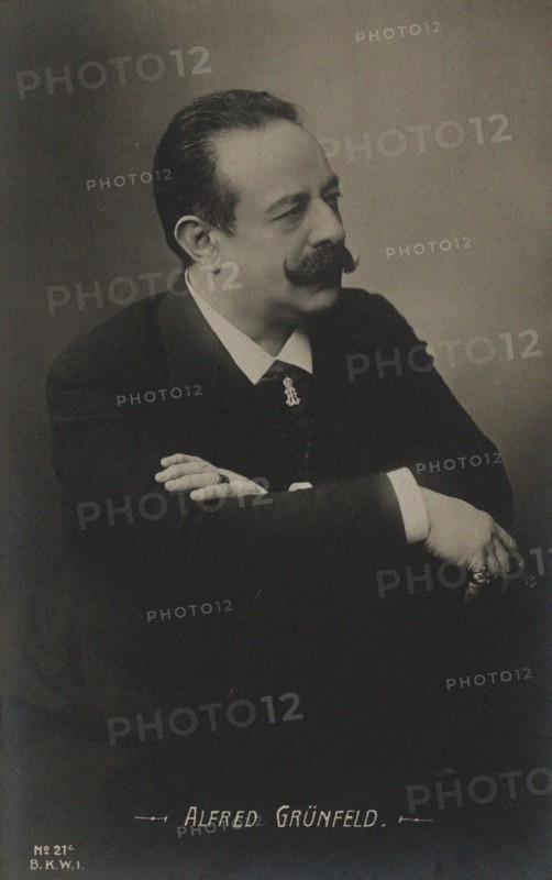 Portrait of the pianist and composer Alfred Grünfeld (1852-1924), c. 1900. Creator: Anonymous.
