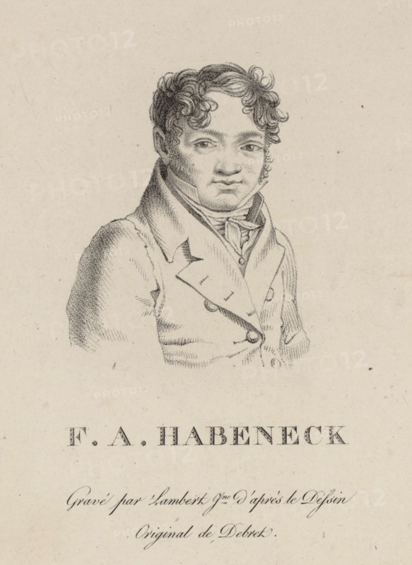 Portrait of the composer François Antoine Habeneck (1781-1849), 1813. Creator: Lambert, Jean Baptiste Ponce (active 1785-1820).