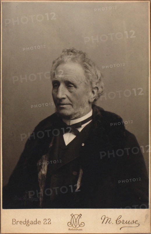 Portrait of the composer Carl Helsted (1818-1904). Creator: Photo studio M. Cruse.